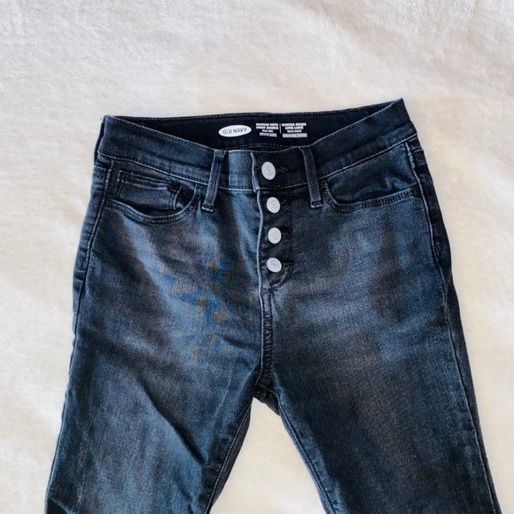 Black old navy jeggings - Picture 2 of 2